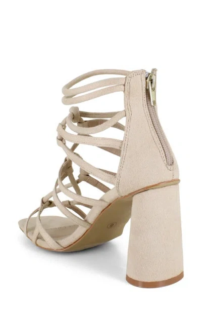 Zigisoho Cage Sandal In Nude