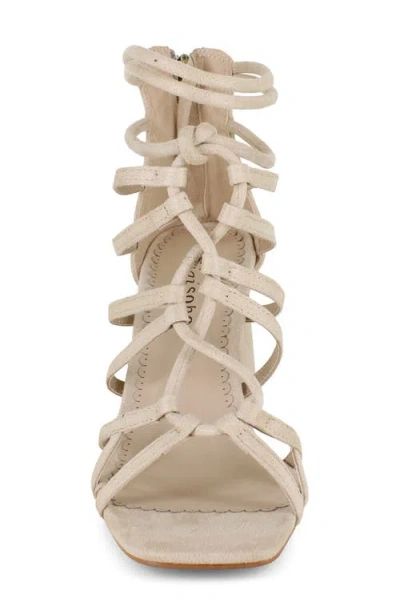 Zigisoho Cage Sandal In Nude