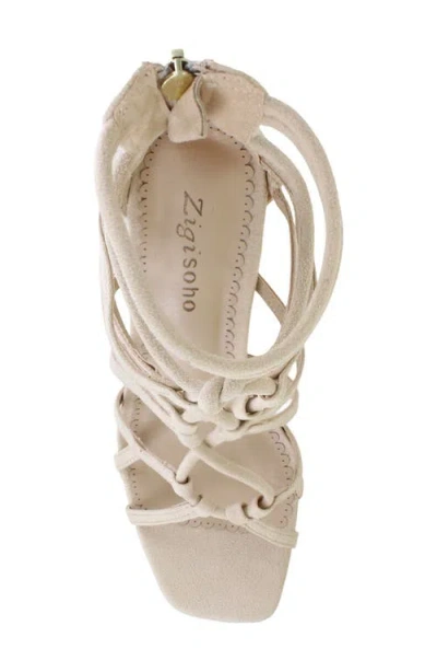 Zigisoho Cage Sandal In Nude