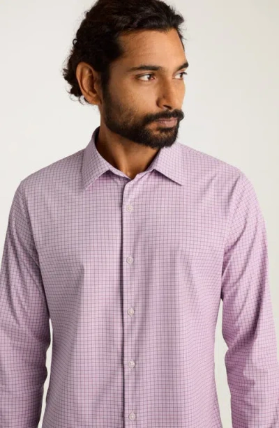 Bonobos Tech Slim Fit Solid Button-up Shirt In Pink