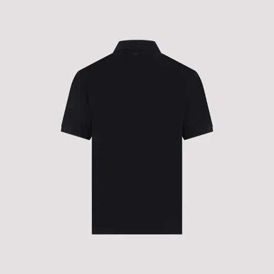 Ami Alexandre Mattiussi Ami Paris Men Black Polo Shirt With Adc Embroidery At The Front In Cotton Man In Multi