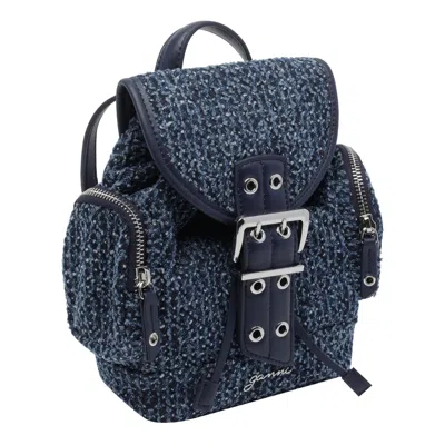 Ganni Backpack In Blue