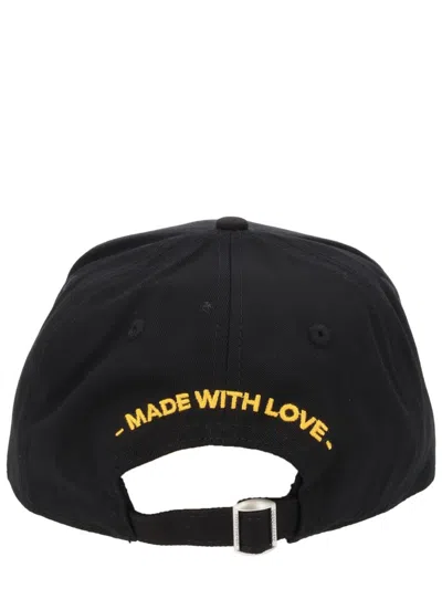 Dsquared2 Baseball Hat With Logo Patch In Black