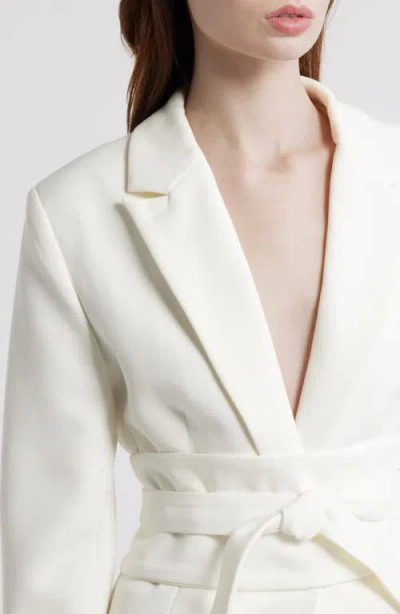 Odd Muse The Ultimate Muse Belted Blazer In White