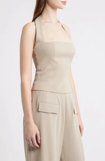 Odd Muse The Ultimate Muse Halter Top In Brown