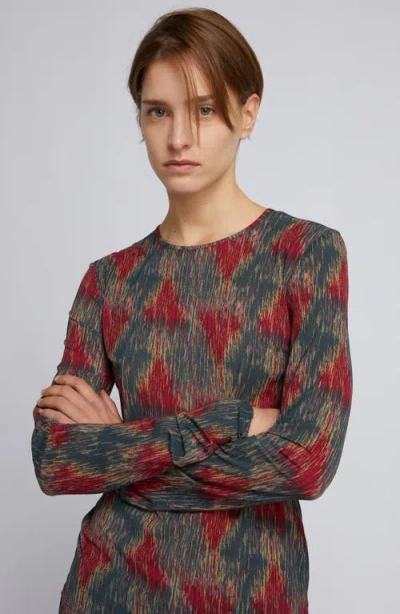 Mm By Max Mara Dent Long Sleeve Top In Multi