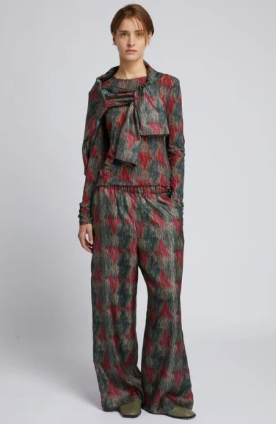 Mm By Max Mara Dent Long Sleeve Top In Multi