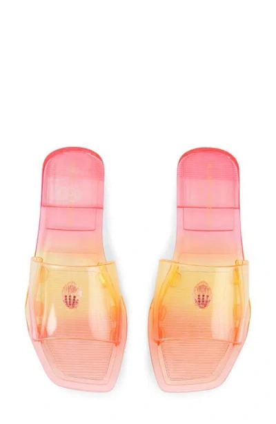 Kurt Geiger Maddison Eagle-head Flat Sandals In Multi