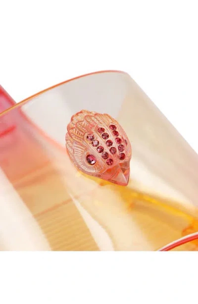 Kurt Geiger Maddison Eagle-head Flat Sandals In Multi