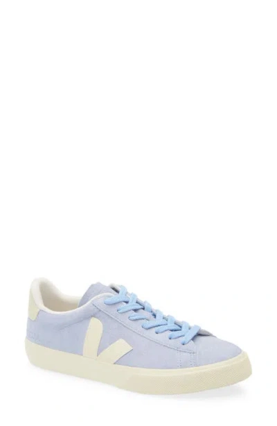 Veja Unisex Suede Sneakers With Amazonian Rubber Outsole In Blue