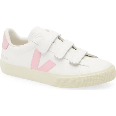 Veja Recife Chromefree Leather Sneaker In White Petale