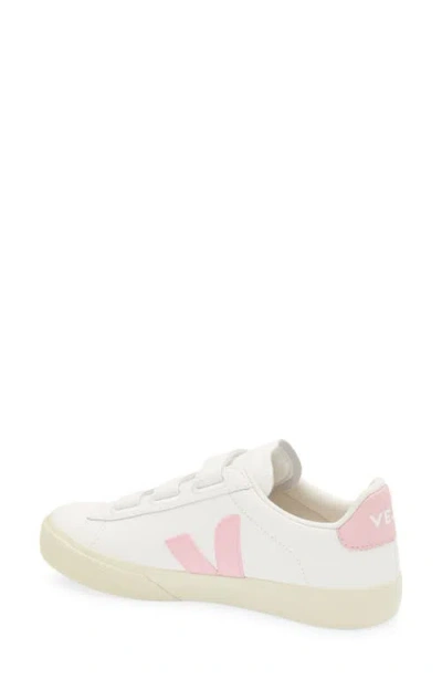 Veja Recife Chromefree Leather Sneaker In White Petale