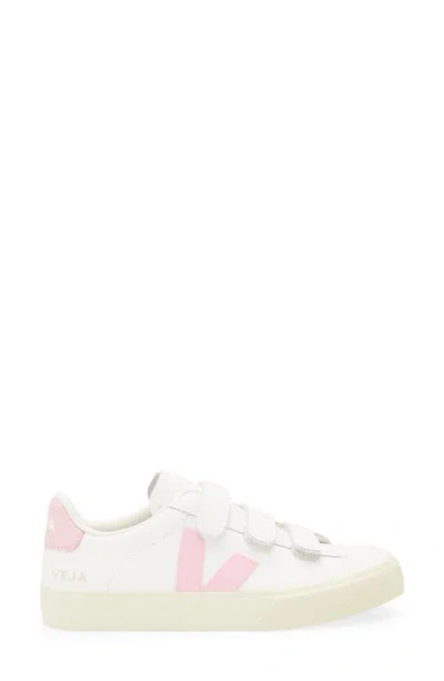 Veja Recife Chromefree Leather Sneaker In White Petale