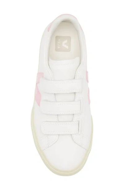 Veja Recife Chromefree Leather Sneaker In White Petale