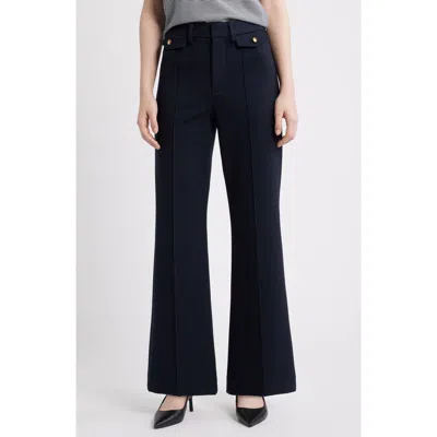Frame The Modernist High Waist Wide Leg Pants In Blue