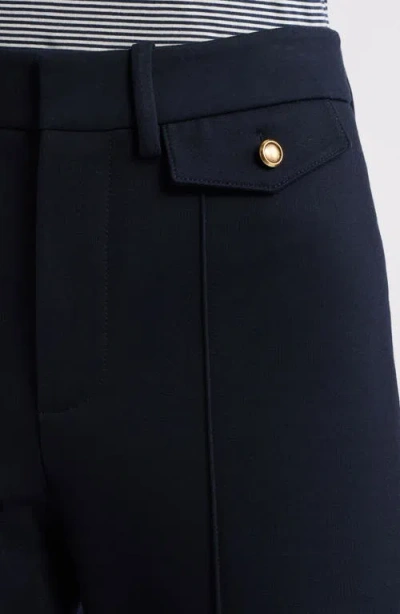 Frame The Modernist High Waist Wide Leg Pants In Blue