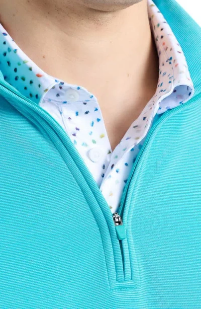 Robert Graham Troland Long Sleeve Knit Shirt In Blue