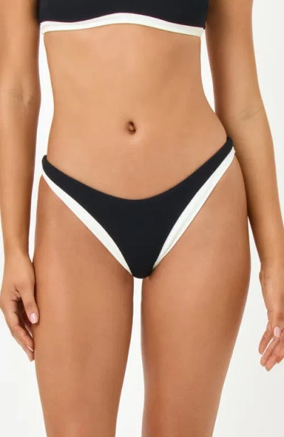 L*space Lspace Alex Bitsy Bikini Bottoms In Black