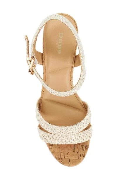 Dune London Kipling Platform Wedge Sandal In Multi