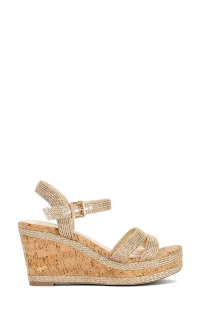 Dune London Kipling Platform Wedge Sandal In Multi