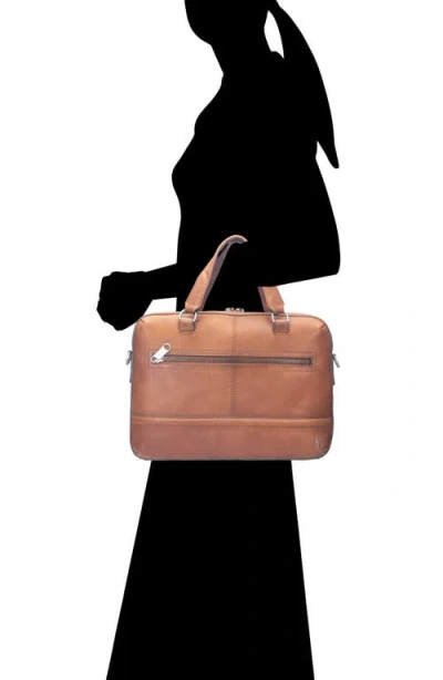 Frye Nash Leather Briefcase In Brown