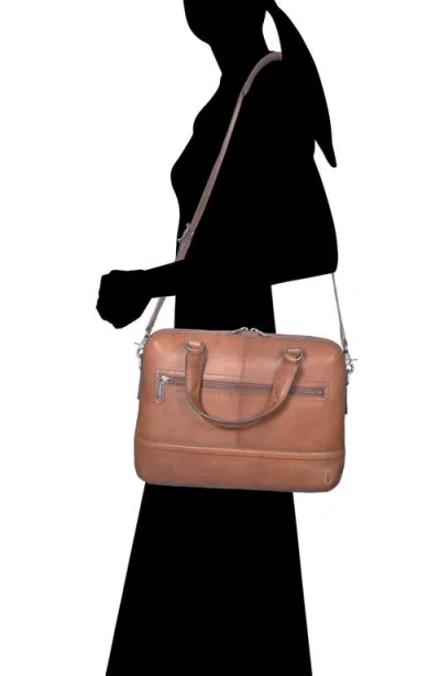 Frye Nash Leather Briefcase In Brown