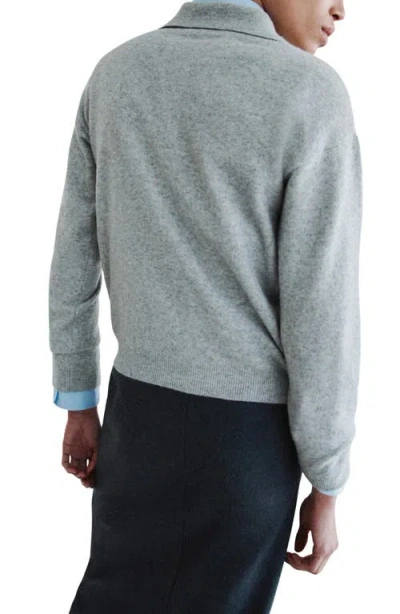 Mango Polo Sweater In Multi