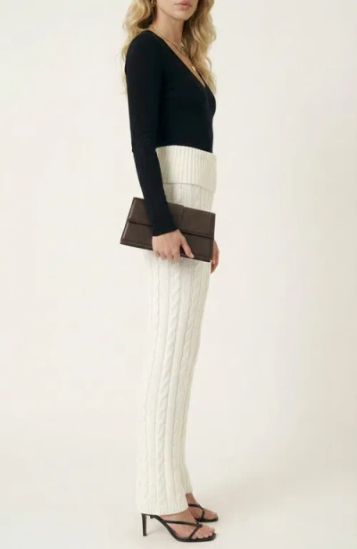 Modenaire Cable Knit Pull On Pants In Multi