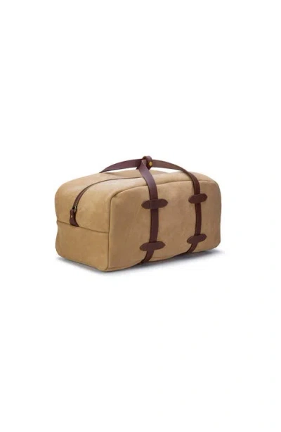 Ezra Arthur Frontier Leather Duffle Bag In Brown