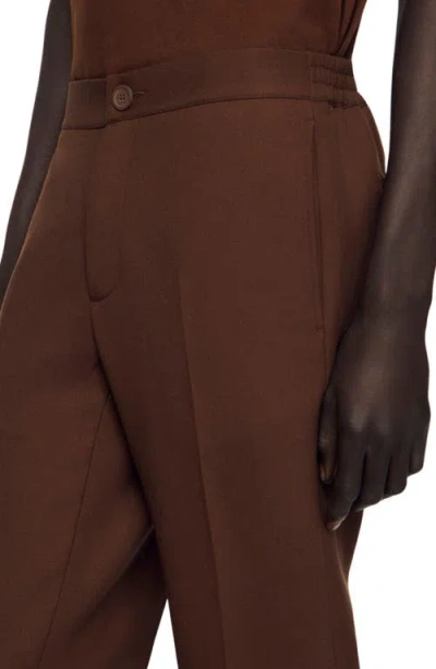 Sandro Regular Washed-effect Jeans In Brown