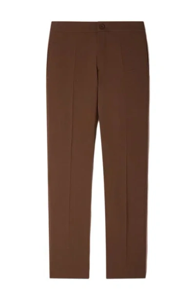 Sandro Regular Washed-effect Jeans In Brown