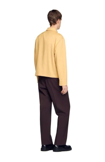 Sandro Zip-up Jacket In Multi