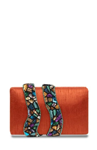 Simitri Kaa Clutch In Orange