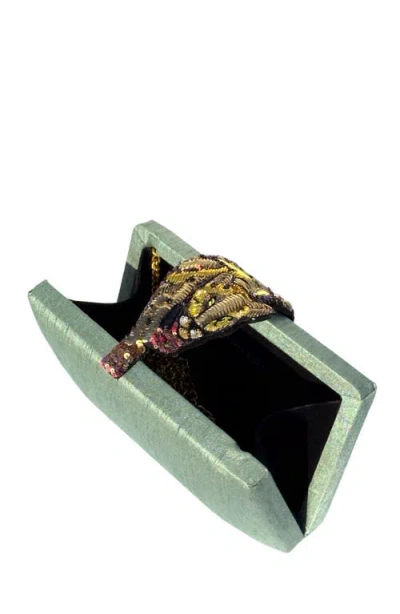 Simitri Raaka Clutch In Green