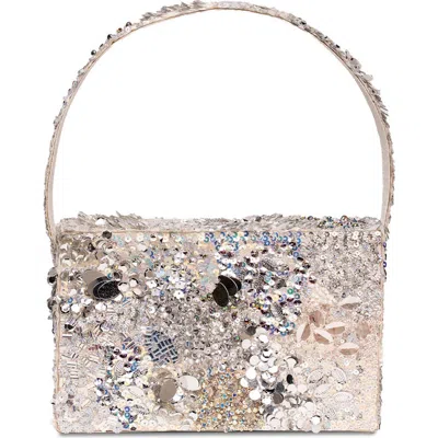 Simitri Sequin Box Clutch In Multi