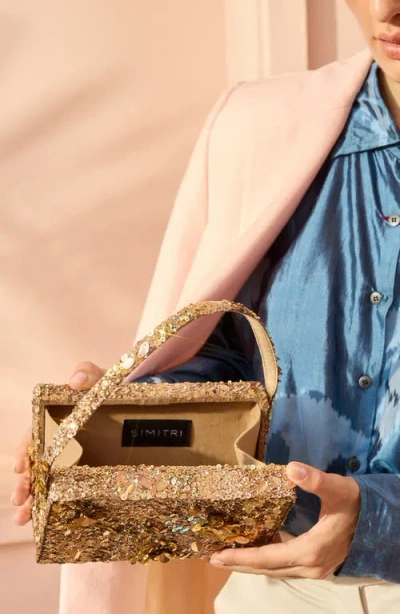 Simitri Sequin Box Clutch