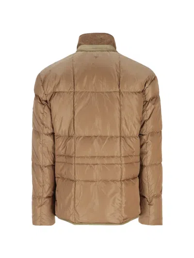 Tod's Logo-patch Quilted Coat In Multi