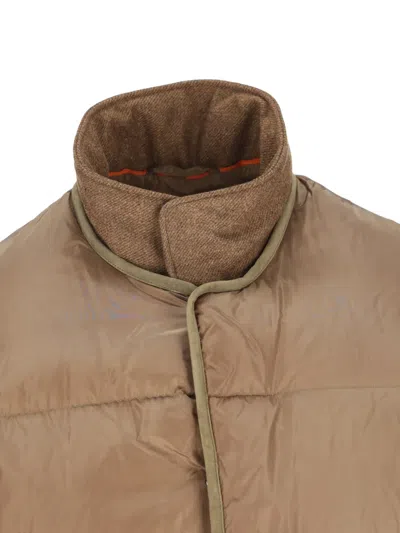 Tod's Logo-patch Quilted Coat In Multi