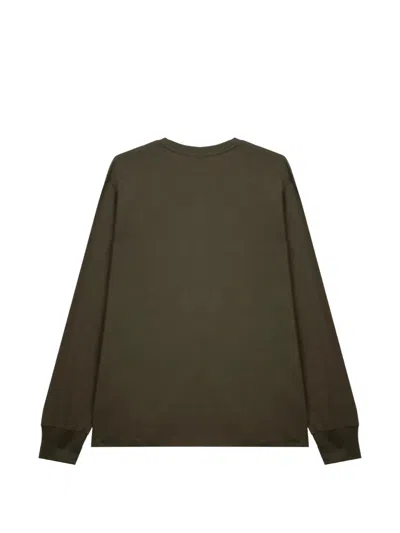 Parajumpers Long-sleeved Patch T-shirt In Green