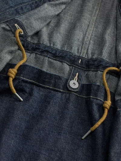 Rrl Buttoned Zip-up Jacket In Blue