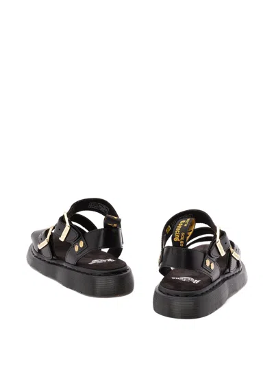 Dr. Martens Gryphon Atlas Leather Gladiator Sandals In Black