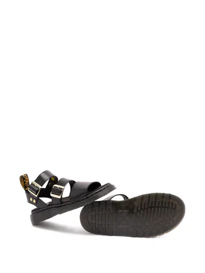Dr. Martens Gryphon Atlas Leather Gladiator Sandals In Black