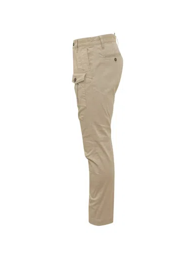 Dsquared2 Cargo Trousers With Pockets In Neutral