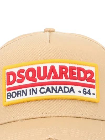 Dsquared2 Dsquared Baseball Hat With Logo Patch In Neutral