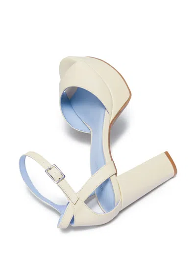 Bernardo Footwear Valeria Leather Platform Sandal In Neutral