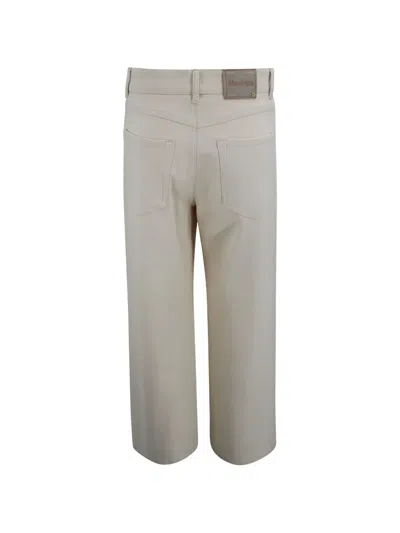 Max Mara Button Trousers In Gray