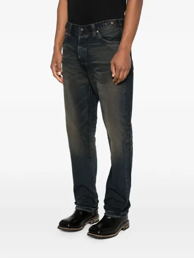 Mastercraft Union Edo Button Jeans In Blue