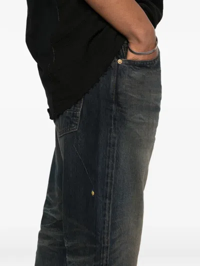 Mastercraft Union Edo Button Jeans In Blue