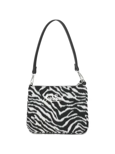 Mc2 Saint Barth Mini Zebra-pattern Top-handle Shoulder Bag In Multi