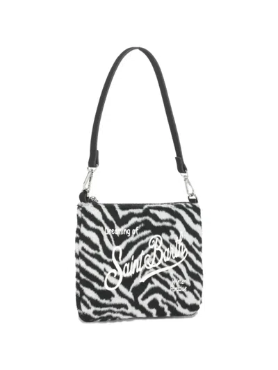 Mc2 Saint Barth Mini Zebra-pattern Top-handle Shoulder Bag In Multi